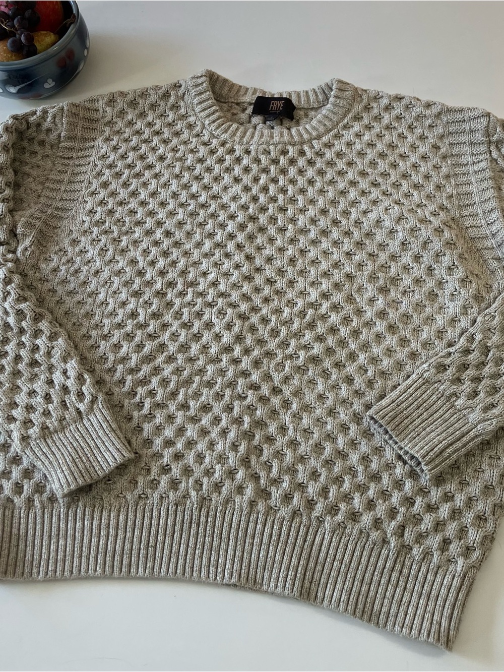 Frye beige Cable-knit Crewneck Sweater - Women's